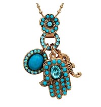  Oriental Hamsa Necklace by Amaro